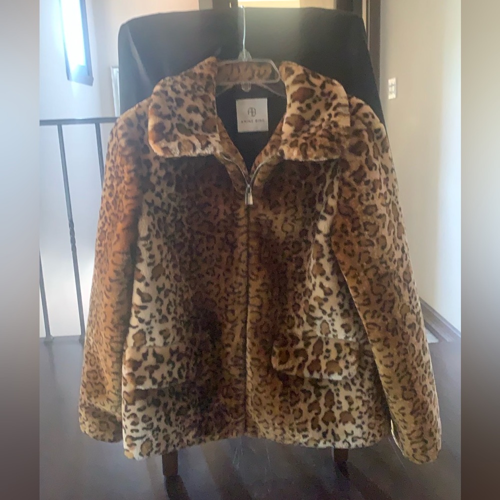 Anine Bing Leopard Jacket Size S